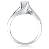 Photo of Interlace 1 CT. T.W. Round Solitaire Bridal Set 14K White Gold [BT565WE-C000]