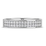 Photo of Marline 7/8 ct tw. Diamond Wedding Band Set 14K White Gold [BT368WM]