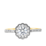 Photo of Bree 3/4 ct tw. Diamond Round Solitaire Engagement Ring 10K Yellow Gold [BT697YE-R045]