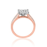 Photo of Emmanuelle 1 1/10 ct tw. Princess Cluster Trio Set 10K Rose Gold [BT645RE-C000]