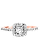 Photo of Blake 1 1/5 ct tw. Princess Solitaire Trio Set 10K Rose Gold [BT574RE-C000]