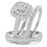 Photo of Montana 1 3/8 ct tw. Round Solitaire Trio Set 14K White Gold [BT698W-R023]