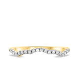 Photo of Cali 1/2 ct tw. Diamond His and Hers Matching Wedding Band Set 14K Yellow Gold [BT686YL]