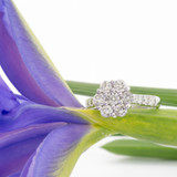 Photo of Brava 1 1/2 ct tw. Round Cluster Engagement Ring 14K Yellow Gold [BT401YE-C000]