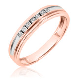 Photo of Tallulah 1/5 ct tw. Mens Band 10K Rose Gold [BT524RM]