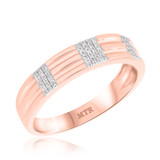 Photo of Jesse 1/15 ct tw. Mens Band 10K Rose Gold [BT252RM]