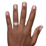 Photo of Kailani 1 ct tw. Round Solitaire Engagement Ring 10K White Gold [BT365WE-R038] [HT-3]
