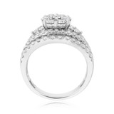 Photo of Aimee 1 7/8 ct tw. Fancy Cluster Engagement Ring 10K White Gold [BT402WE-C000]