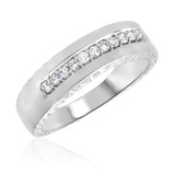 Photo of Mina 5/8 ct tw. Diamond Wedding Band Set 14K White Gold [BT109WM]