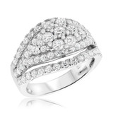 Photo of Aimee 1 7/8 ct tw. Diamond Fancy Cluster Engagement Ring 14K White Gold [BT402WE-C000]
