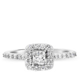 Photo of Blake 1 CT. T.W. Princess Solitaire Bridal Set 10K White Gold [BT574WE-C000]
