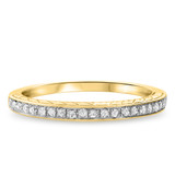 Photo of Allure 1/2 CT. T.W. Cushion Solitaire Bridal Set 14K Yellow Gold [BT580YL]