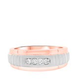 Photo of Esme 1/2 ct tw. Diamond Wedding Band Set 14K Rose Gold [BT627RM]