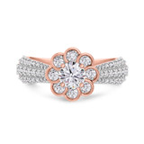 Photo of Ember 1 1/2 ct tw. Diamond Round Solitaire Engagement Ring 14K Rose Gold [BT273RE-R045]