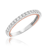 Photo of Palmer 1 ct tw. Diamond Wedding Band Set 14K White Gold [BT451WL]
