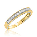 Photo of Dream 7/8 ct tw. Diamond Wedding Band Set 14K Yellow Gold [BT455YL]