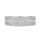 Photo of Jemma 3 1/10 ct tw. Diamond Round Solitaire Trio Set 14K White Gold [BT274WM]