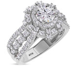 Photo of Jemma 1 3/4 ct tw. Diamond Round Solitaire Engagement Ring 14K White Gold [BT274WE-R070]
