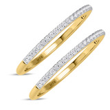 Photo of Ixora 1/4 ct tw. Diamond Same Sex Ladies Band Set 14K Yellow Gold [WL2065Y]