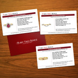 Liana 2 1/10 CT. T.W. Ruby and Diamond Trio Matching Wedding Ring Set 14K Yellow Gold