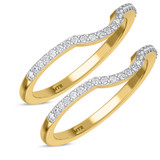 Photo of Bellerose 1/4 ct tw. Diamond Same Sex Ladies Band Set 10K Yellow Gold [WL2064Y]