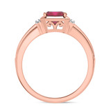 Photo of Bryony 1 1/3 CT. T.W. Ruby and diamond Engagement Ring 14K Rose Gold [BT2067RE-C000]