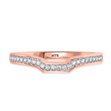 Photo of Bryony 1/3 Carat T.W. Ruby and Diamond Matching Wedding Band Set 14K Rose Gold [BT2067RL]