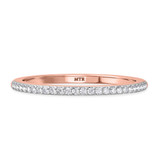Photo of Ixora 1/8 ct tw. Diamond Ladies Band 14K Rose Gold [BT2065RL]