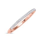 Photo of Ixora 1 1/4 CT. T.W. Ruby and Diamond Matching Bridal Ring Set 10K Rose Gold [BT2065RL]