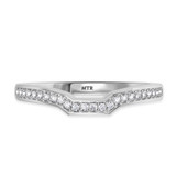 Photo of Bryony 1/3 Carat T.W. Ruby and Diamond Matching Wedding Band Set 14K White Gold [BT2067WL]