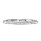 Photo of Ixora 1 3/8 CT. T.W. Ruby and Diamond Trio Matching Wedding Ring Set 10K White Gold [BT2065WL]