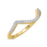 Photo of Liana 1/4 Carat T.W. Ruby and Diamond Matching Wedding Band Set 14K Yellow Gold [BT2084YL]