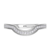 Photo of Kassia 1 1/2 CT. T.W. Ruby and Diamond Trio Matching Wedding Ring Set 14K White Gold [BT2085WL]