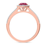 Photo of Lita 1 3/8 Carat T.W. Ruby and Diamond Trio Matching Wedding Ring Set 14K Rose Gold [BT2083RE-C000]