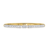 Photo of Lita 1/3 CT. T.W. Ruby and Diamond Matching Wedding Band Set 10K Yellow Gold [BT2083YL]