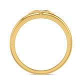 Photo of Neeja 1/20 Carat T.W. Ruby and Diamond Ladies Wedding Band 10K Yellow Gold [BT2088YL]