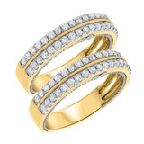 Photo of Palmer 1 1/2 ct tw. Diamond Same Sex Mens Band Set 14K Yellow Gold [WM451Y]