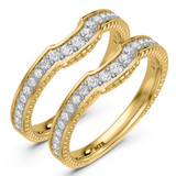 Photo of Kadia 1/2 ct tw. Diamond Same Sex Ladies Band Set 14K Yellow Gold [WL360Y]