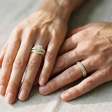 Photo of Kadia 2 1/4 ct tw. Diamond Round Solitaire Trio Set 14K Yellow Gold [BT360Y-R059]
