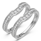 Photo of Kadia 1/2 ct tw. Diamond Same Sex Ladies Band Set 10K White Gold [WL360W]
