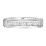 Photo of Prudence 1/4 ct tw. Diamond Mens Band 14K White Gold [BT364WM]