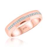 Photo of Melika 3/4 ct tw. Diamond Wedding Band Set 10K Rose Gold [BT367RM]