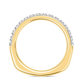 Photo of Melika 3/4 ct tw. Diamond Wedding Band Set 14K Yellow Gold [BT366YL]