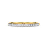 Photo of Nikau 3/8 ct tw. Diamond Same Sex Ladies Band Set 14K Yellow Solid Gold [BT374YL]