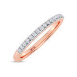 Photo of Nikau 1 1/8 ct tw. Diamond Round Solitaire Bridal Set 10K Rose Solid Gold [BT374RL]