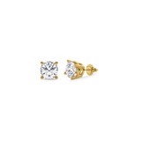 Photo of Dune 1/2 CT. T.W. Lab Grown Diamond Solitaire Earring 10K Yellow Gold [SE2090Y-C000]