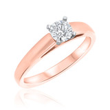 Photo of Jandi 1/2 ct tw. Diamond Round Solitaire Engagement Ring 10K Rose Gold [BT357RE-R045]