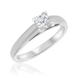 Photo of Jandi 3/4 ct tw. Diamond Princess Solitaire Engagement Ring 10K White Gold [BT357WE-P070]