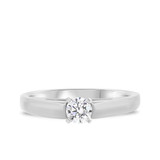 Photo of Jandi 1/2 ct tw. Diamond Round Solitaire Engagement Ring 10K White Gold [BT357WE-R045]