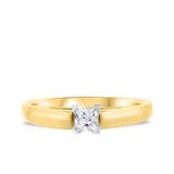 Photo of Jandi 3/4 ct tw. Diamond Princess Solitaire Engagement Ring 14K Yellow Gold [BT357YE-P070]